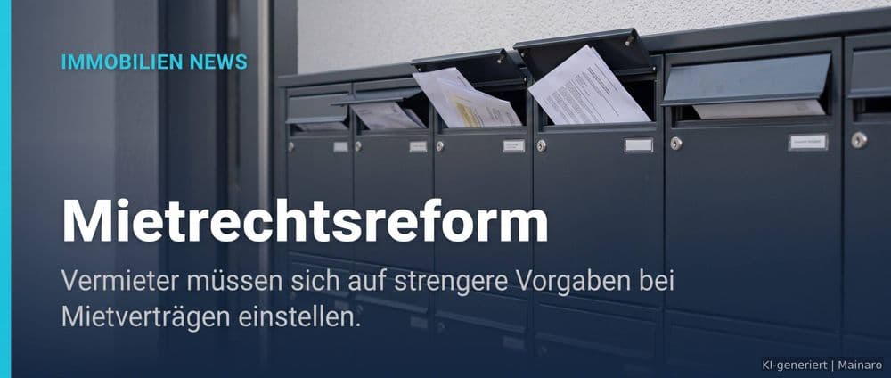 Mietrechtsreform: Neue Regeln für befristete Mietverträge und Mietpreisbremse – Immobilienmarkt Deutschland | KI-generiert mainaro