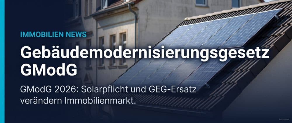 Gebäudemodernisierungsgesetz (GModG): Solarpflicht und GEG-Ersatz – Was Investoren wissen müssen – Immobilienmarkt Deutschland | KI-generiert mainaro