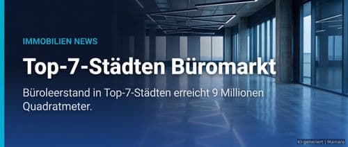 Büromarkt in Top-7-Städten: Leerstand erreicht kritische 9 Millionen Quadratmeter – Immobilienmarkt Deutschland | KI-generiert mainaro
