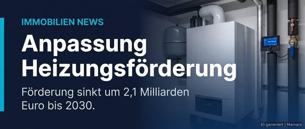 Anpassung der Heizungsförderung: Neue Rahmenbedingungen für den Heizungstausch – Immobilienmarkt Deutschland | KI-generiert mainaro