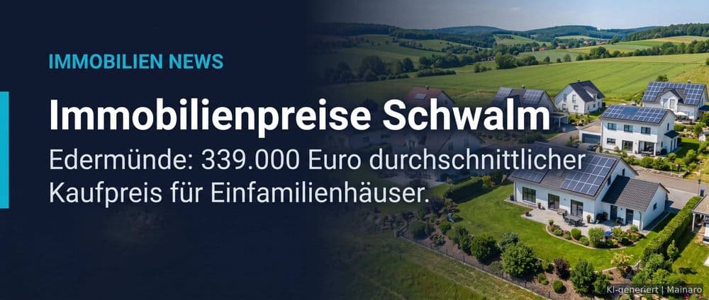 Immobilienpreise im Schwalm-Eder-Kreis: Edermünde führt mit 339.000 Euro pro Einfamilienhaus – Immobilienmarkt Deutschland | KI-generiert mainaro