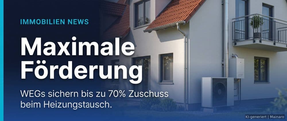 Maximale Förderung für WEGs: Bis zu 70% Zuschuss beim Heizungstausch sichern! – Immobilienmarkt Deutschland | KI-generiert mainaro