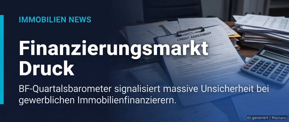 Finanzierungsmarkt unter Druck: BF-Quartalsbarometer signalisiert massive Unsicherheit – Immobilienmarkt Deutschland | KI-generiert mainaro