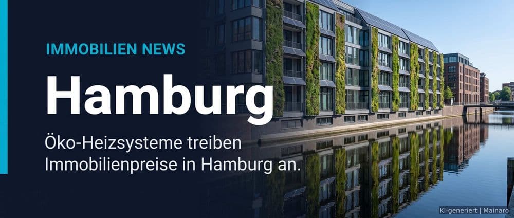 Hamburg: Grüne Welle bei Immobilienpreisen – Wie sich Öko-Heizsysteme auf den Wert auswirken – Immobilienmarkt Deutschland | KI-generiert mainaro
