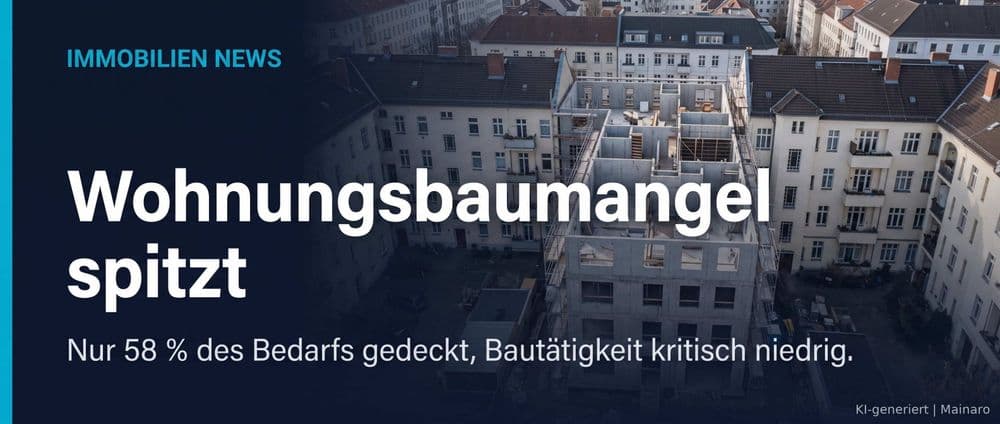 Wohnungsbaumangel spitzt sich zu: Chancen und Risiken für Investoren durch politische Maßnahmen – Immobilienmarkt Deutschland | KI-generiert mainaro