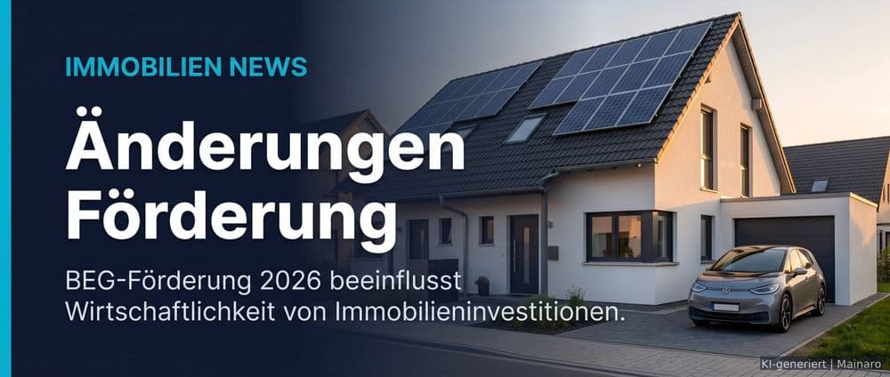 Änderungen bei der BEG-Förderung: Was Investoren jetzt planen müssen – Immobilienmarkt Deutschland | KI-generiert mainaro