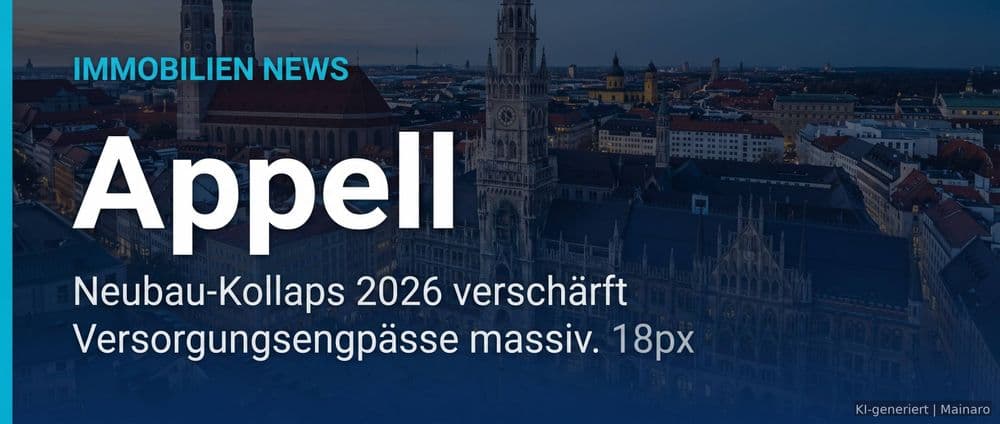 GdW-Appell: Neubau-Offensive statt Vergesellschaftung gefordert – Immobilienmarkt Deutschland | KI-generiert mainaro