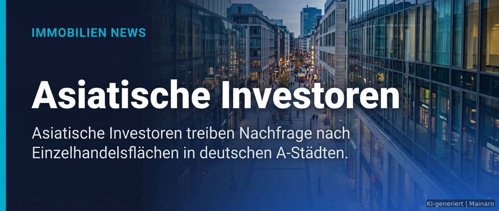 Asiatische Investoren treiben Nachfrage nach Einzelhandelsflächen in deutschen A-Städten – Immobilienmarkt Deutschland | KI-generiert mainaro