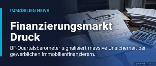 Finanzierungsmarkt unter Druck: BF-Quartalsbarometer signalisiert massive Unsicherheit – Immobilienmarkt Deutschland | KI-generiert mainaro