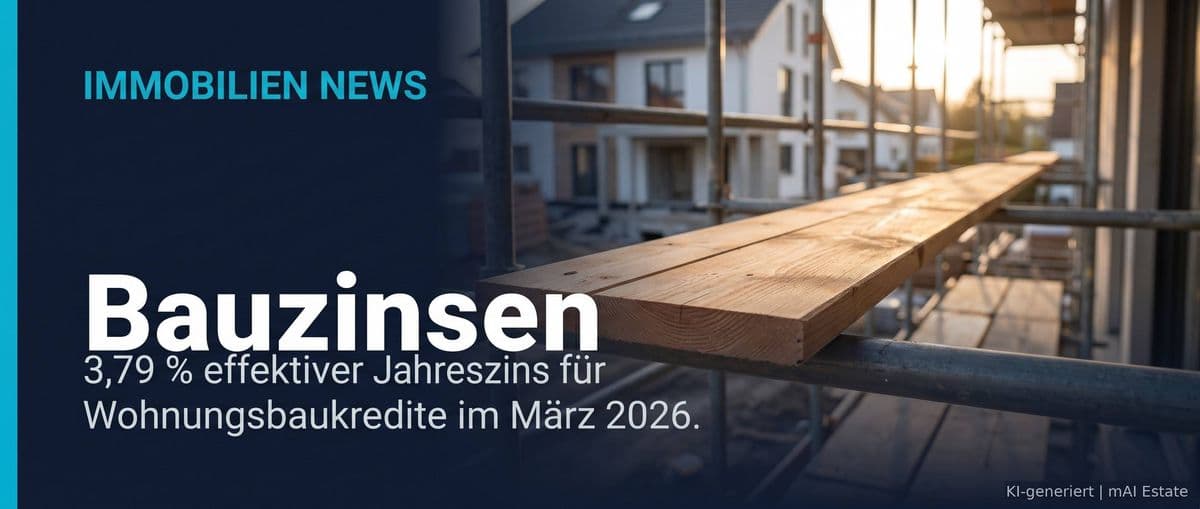 Aktuelle Bauzinsen: Bewegung im Markt – Was Anleger jetzt wissen müssen – Immobilienmarkt Deutschland | KI-generiert mAI Estate