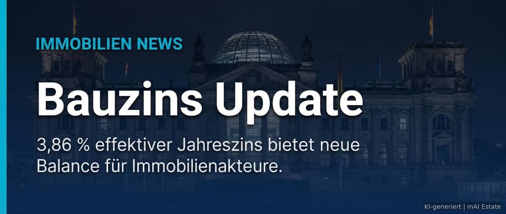 Bauzins-Update: Welche Laufzeiten profitieren vom aktuellen Zinsrutsch? – Immobilienmarkt Deutschland | KI-generiert mAI Estate