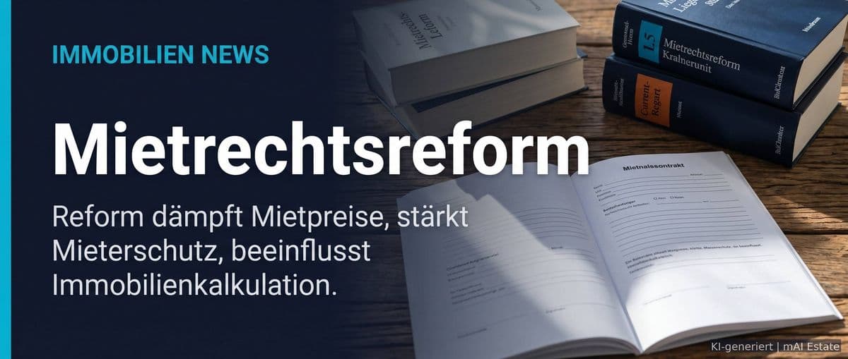 Mietrechtsreform 2026: Umfassende Änderungen für Vermieter beschlossen – Immobilienmarkt Deutschland | KI-generiert mAI Estate