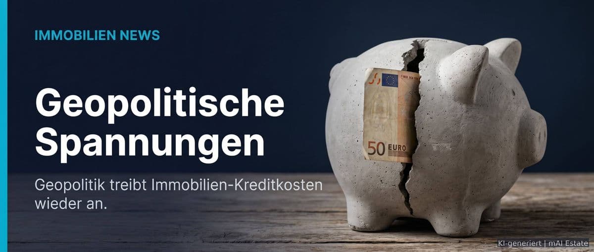 Geopolitische Spannungen treiben Sorge um Immobilien-Kreditkosten wieder an – Immobilienmarkt Deutschland | KI-generiert mAI Estate