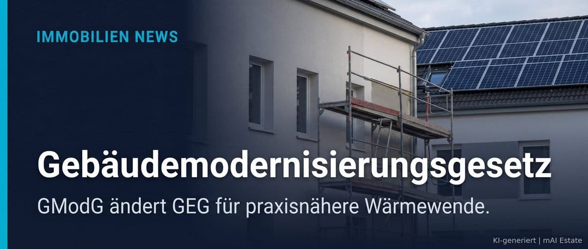 Gebäudemodernisierungsgesetz: Erste Lesung im Bundestag – Was Investoren jetzt wissen müssen – Immobilienmarkt Deutschland | KI-generiert mAI Estate
