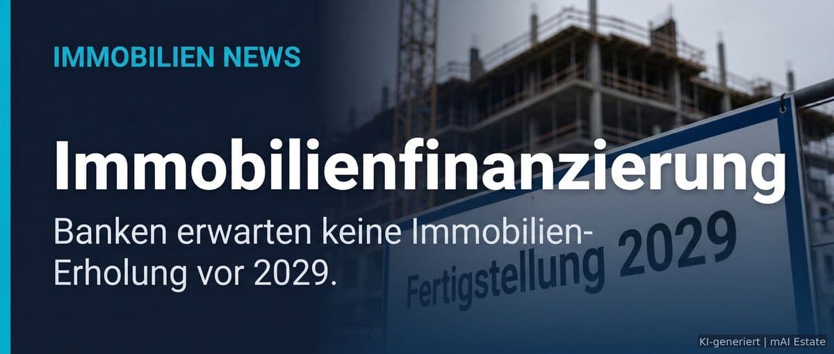 Immobilienfinanzierung: Banken erwarten keine schnelle Erholung vor 2029 – Immobilienmarkt Deutschland | KI-generiert mAI Estate