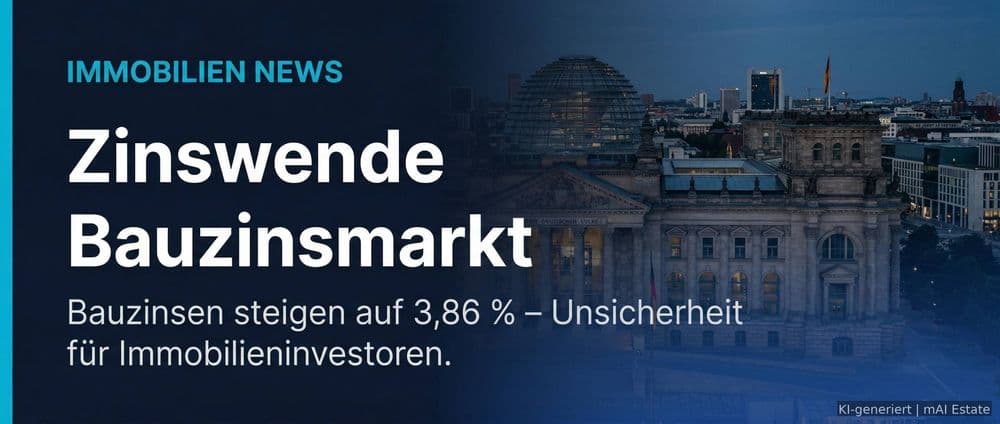 Zinswende am Bauzinsmarkt: Profis uneins über die richtige Strategie – Auswirkungen des Iran-Konflikts – Immobilienmarkt Deutschland | KI-generiert mAI Estate