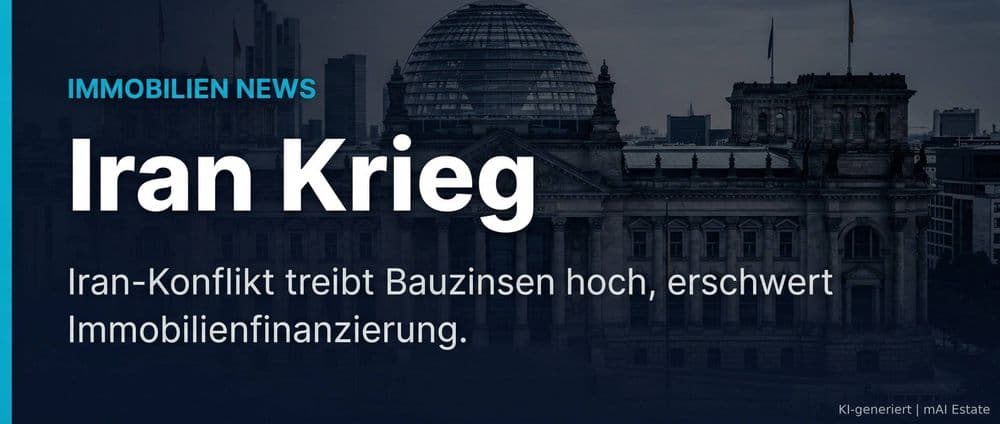 Iran-Krieg und Bauzinsen: Expertenrat für Immobilienfinanzierung in volatilen Zeiten – Immobilienmarkt Deutschland | KI-generiert mAI Estate