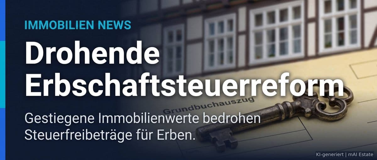 Drohende Erbschaftsteuerreform: Was Immobilieneigentümer erwarten müssen – Immobilienmarkt Deutschland | KI-generiert mAI Estate