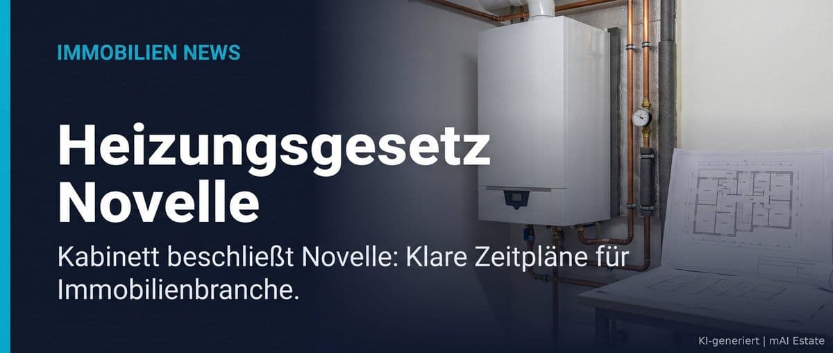 Heizungsgesetz-Novelle durch Kabinett beschlossen: Planungssicherheit für die Immobilienbranche? – Immobilienmarkt Deutschland | KI-generiert mAI Estate