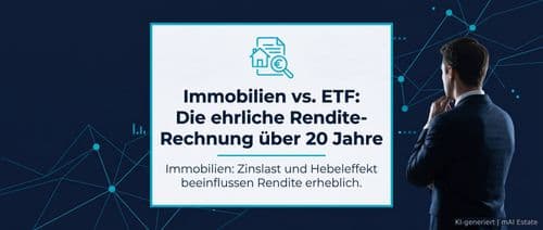 Immobilien vs. ETF: Die ehrliche Rendite-Rechnung über 20 Jahre – Immobilienmarkt Deutschland | KI-generiert mAI Estate